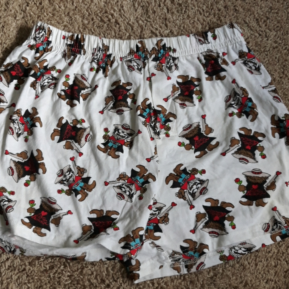 White decorated boxers